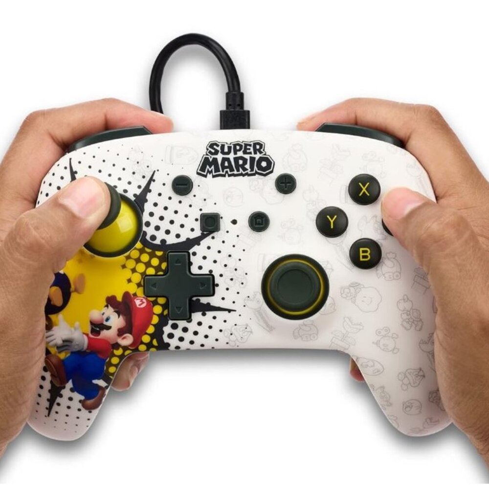 Enhanced Wired Controller for Nintendo Switch - Bob-omb Blast